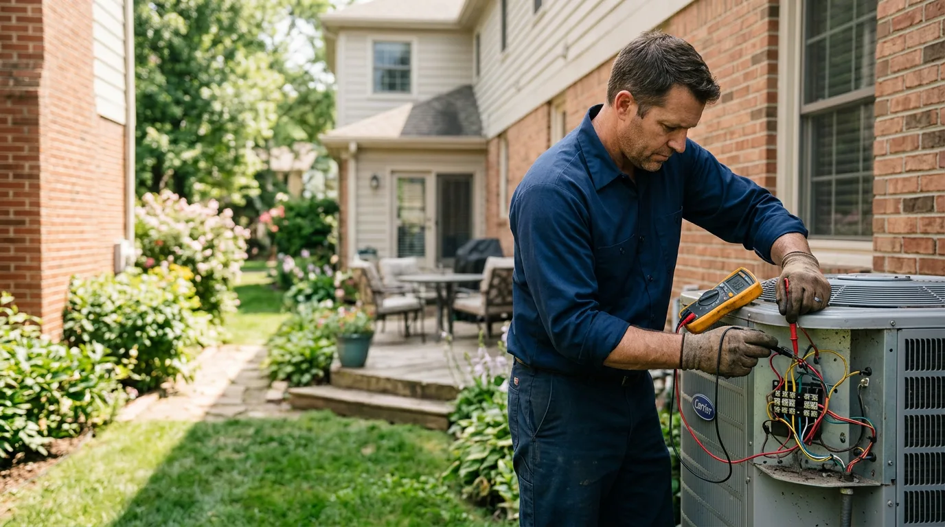 HVAC technician working near Hayesville, OH